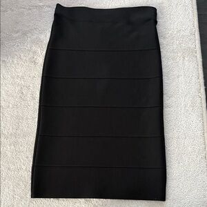 BCBGMaxAzria Black Bandage Pencil Skirt